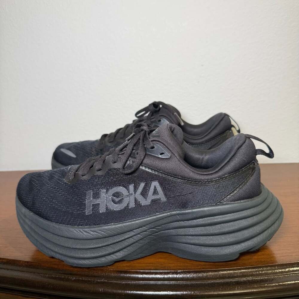 Hoka One One Bondi 8 Running Shoes Black Black